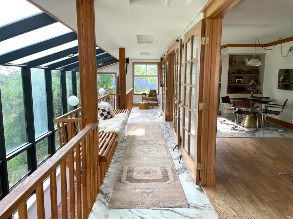 Michigan Elopement airbnbs conservatory