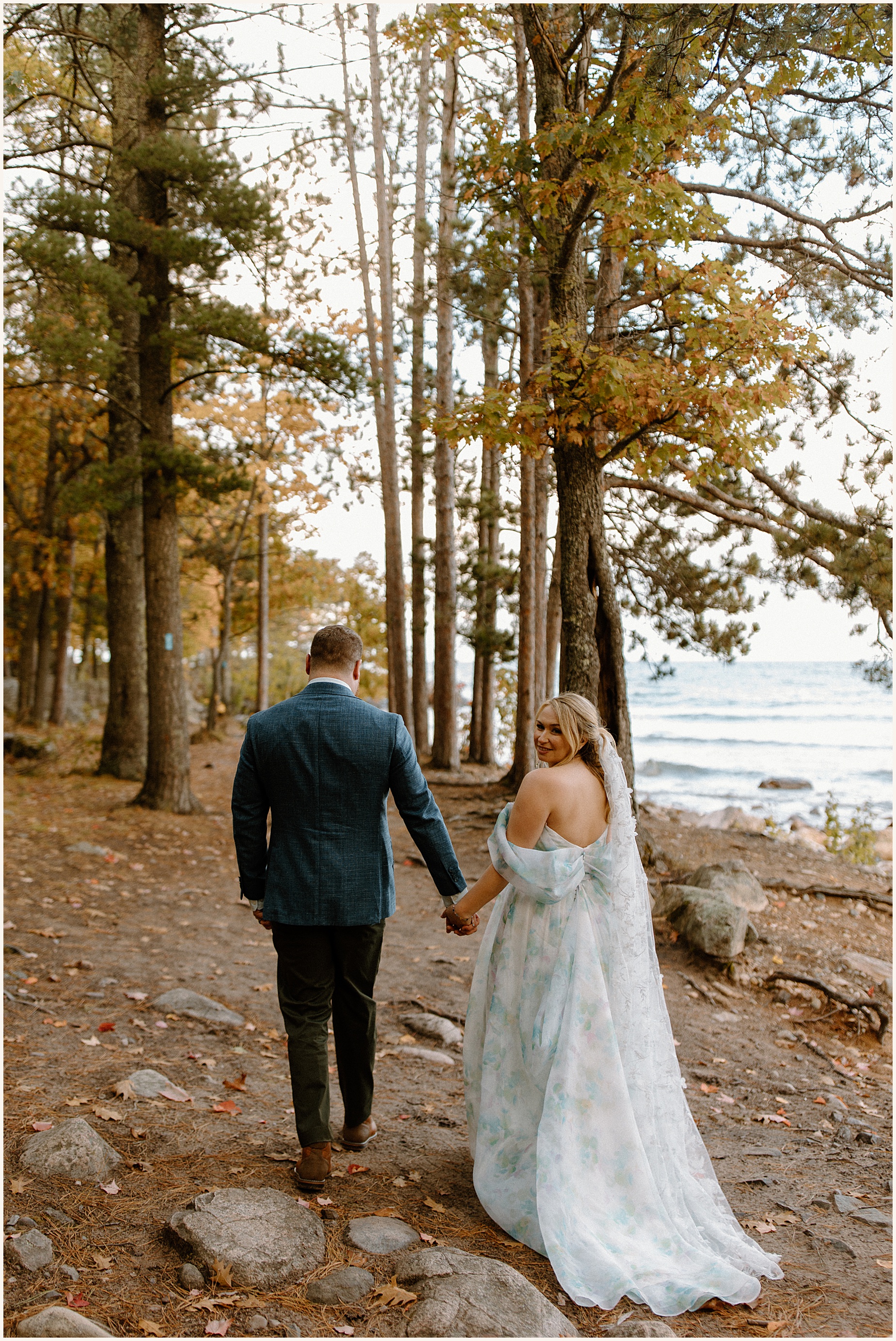 Intimate Fall Wedding in Marquette Michigan