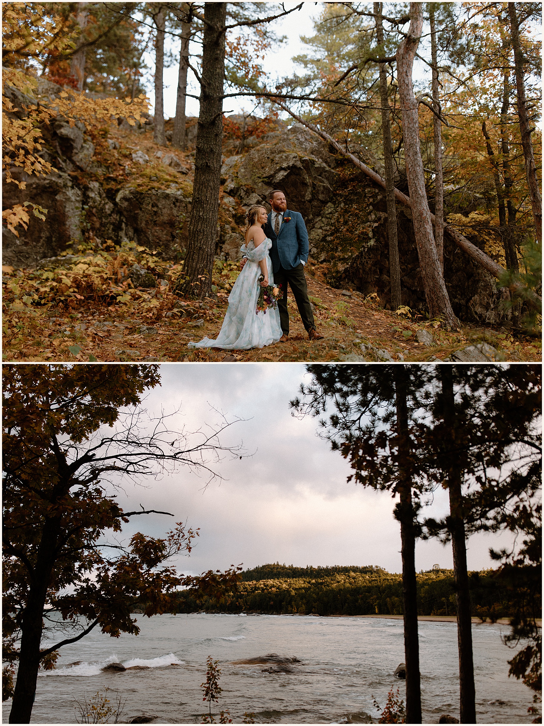 Intimate Fall Wedding in Marquette Michigan