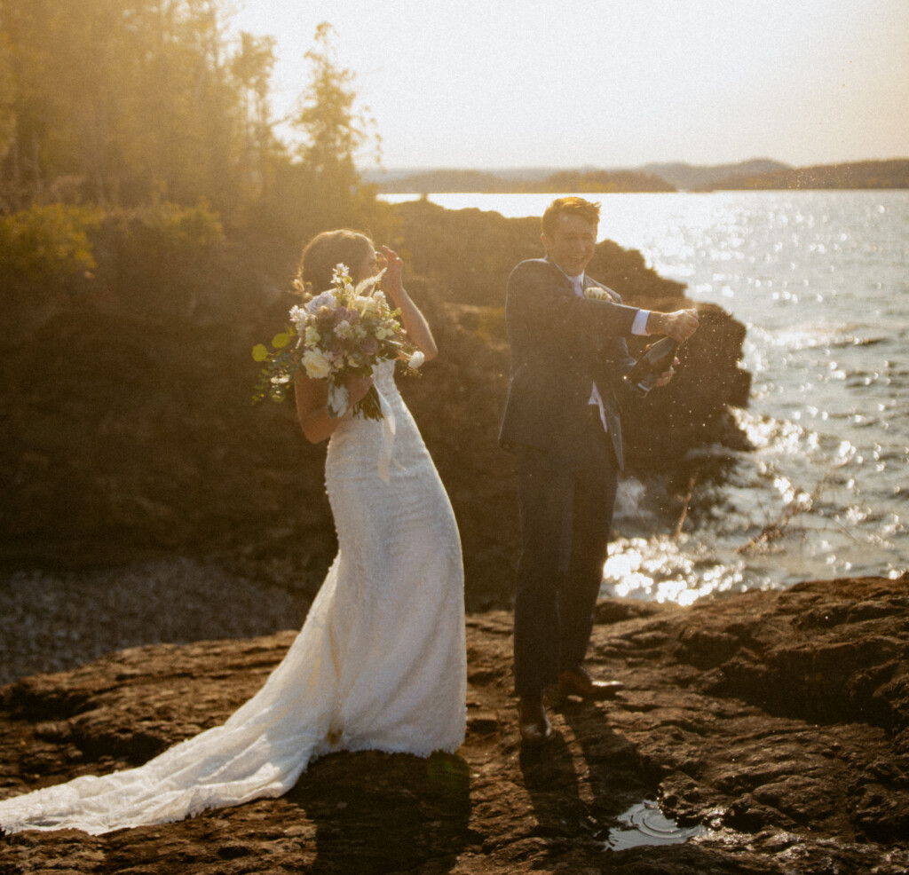 Presque Isle Elopement in Marquette, Michigan