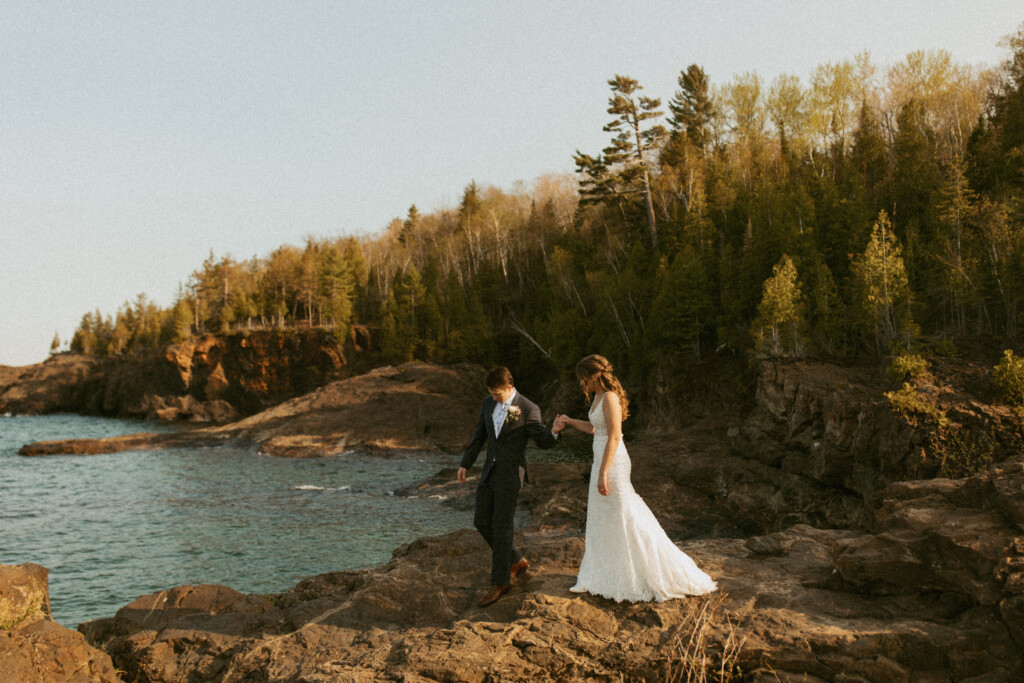 Presque Isle Elopement in Marquette, Michigan