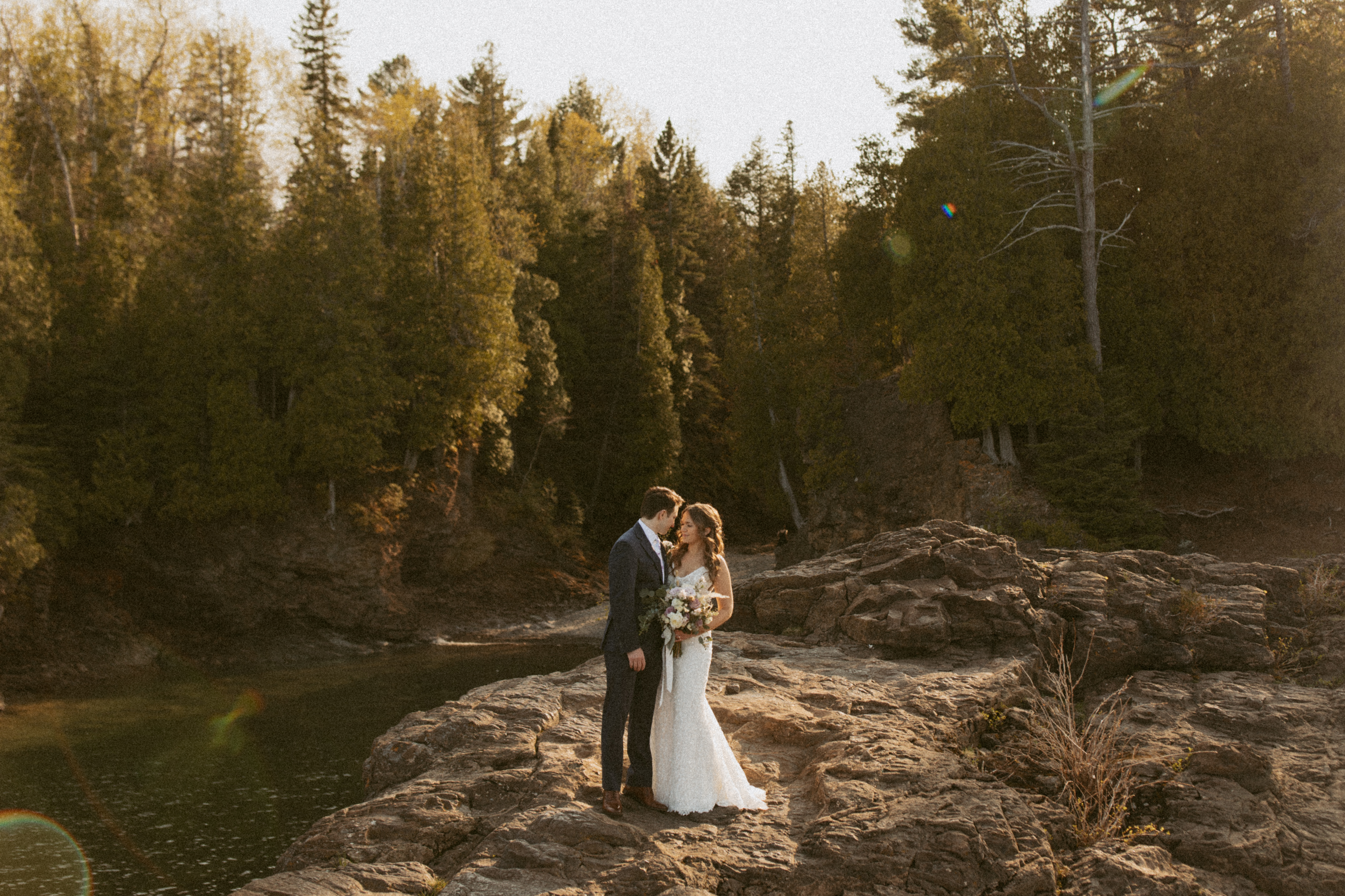 Presque Isle Elopement in Marquette, Michigan