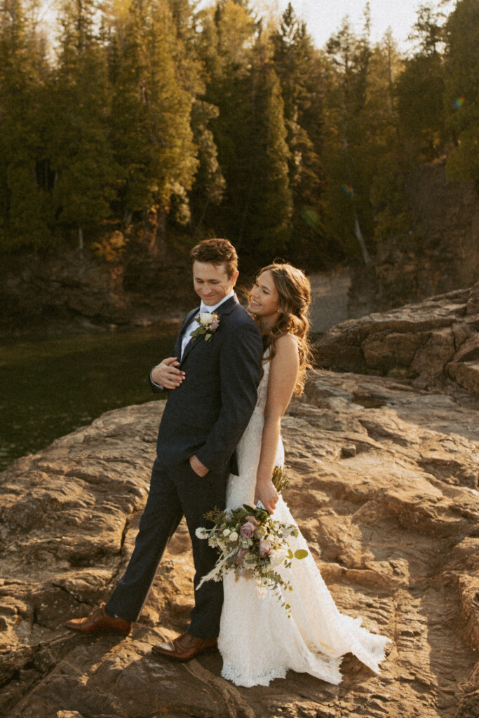 Presque Isle Elopement in Marquette, Michigan