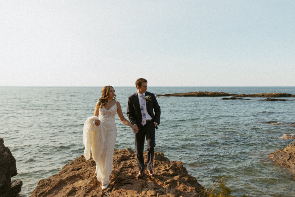 Presque Isle Elopement in Marquette, Michigan