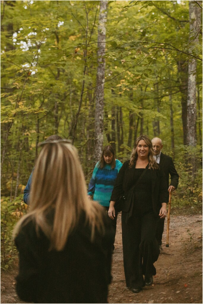 sunrise waterfall elopement in the upper peninsula