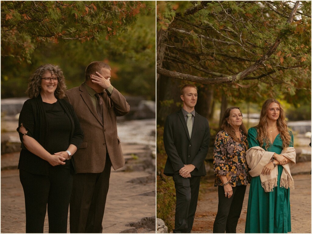 sunrise waterfall elopement in the upper peninsula