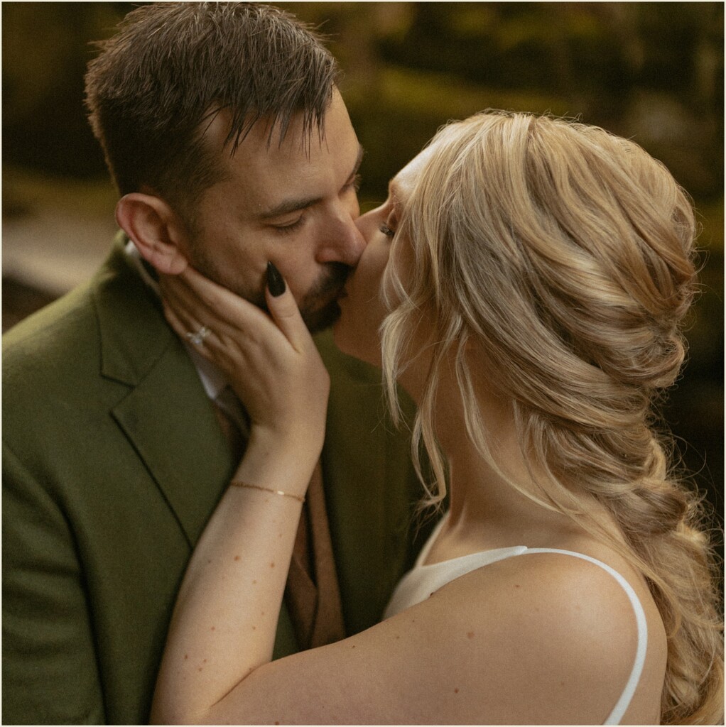 sunrise waterfall elopement in the upper peninsula