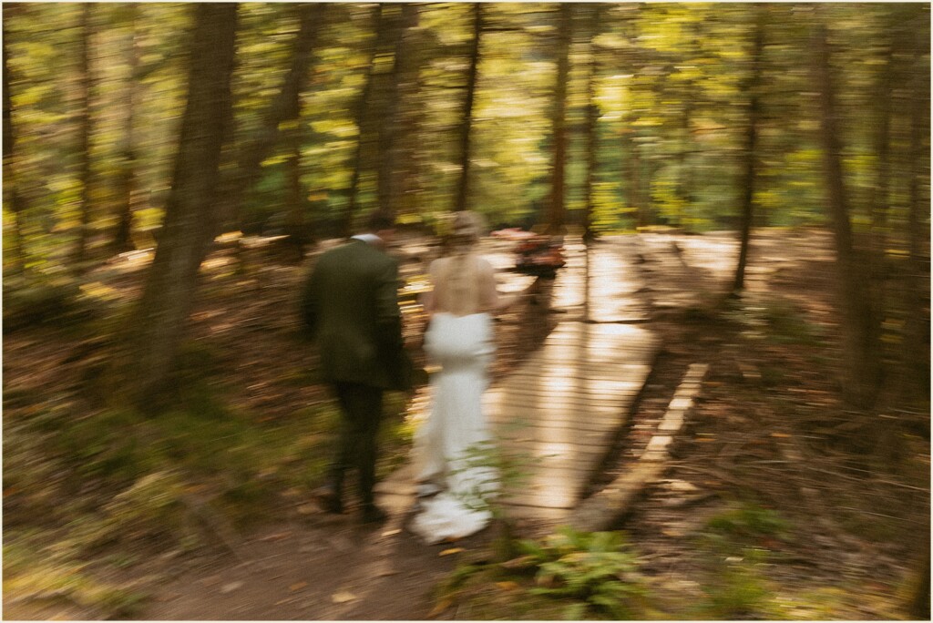 sunrise waterfall elopement in the upper peninsula