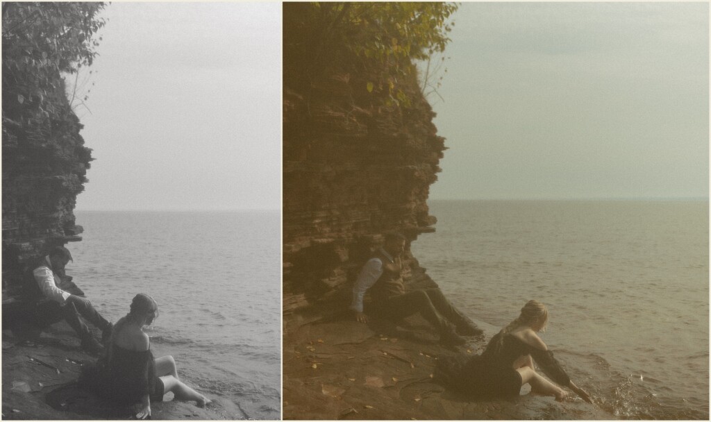 sunrise waterfall elopement in the upper peninsula