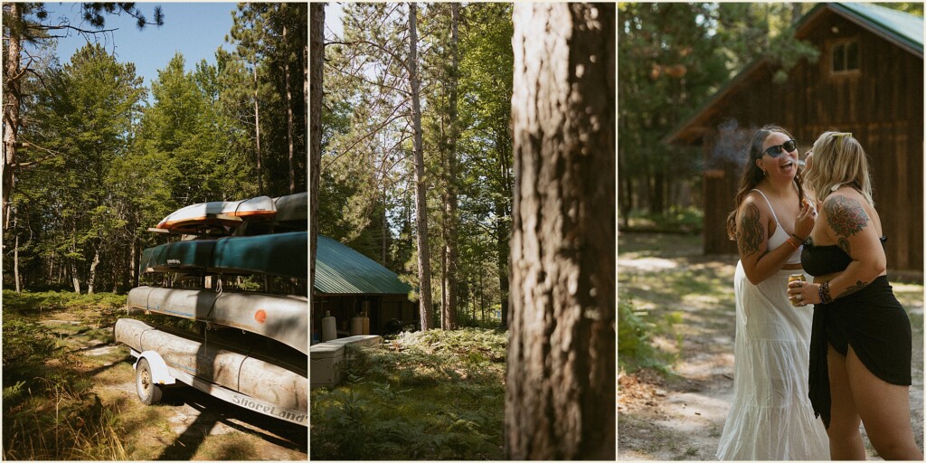 Michigan adventure elopement on the river