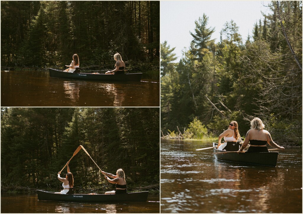 Michigan adventure elopement on the river