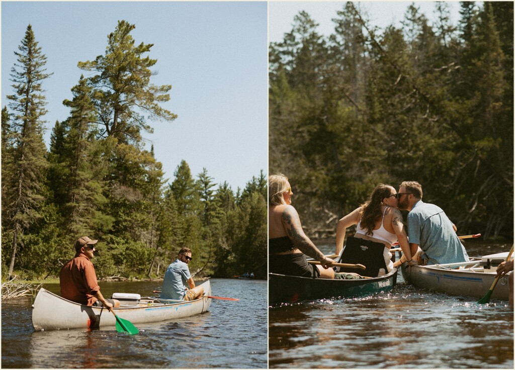 Michigan adventure elopement on the river