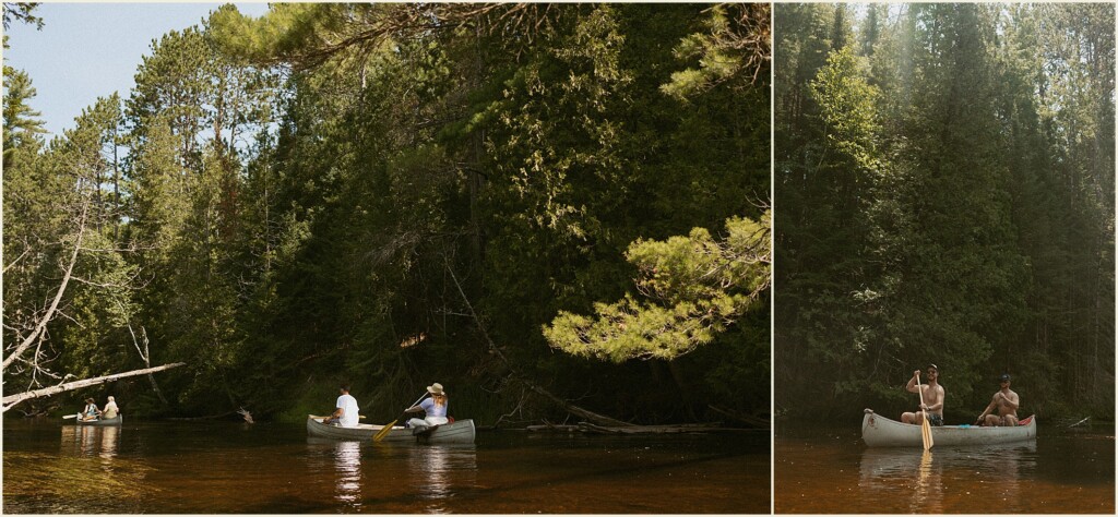 Michigan adventure elopement on the river