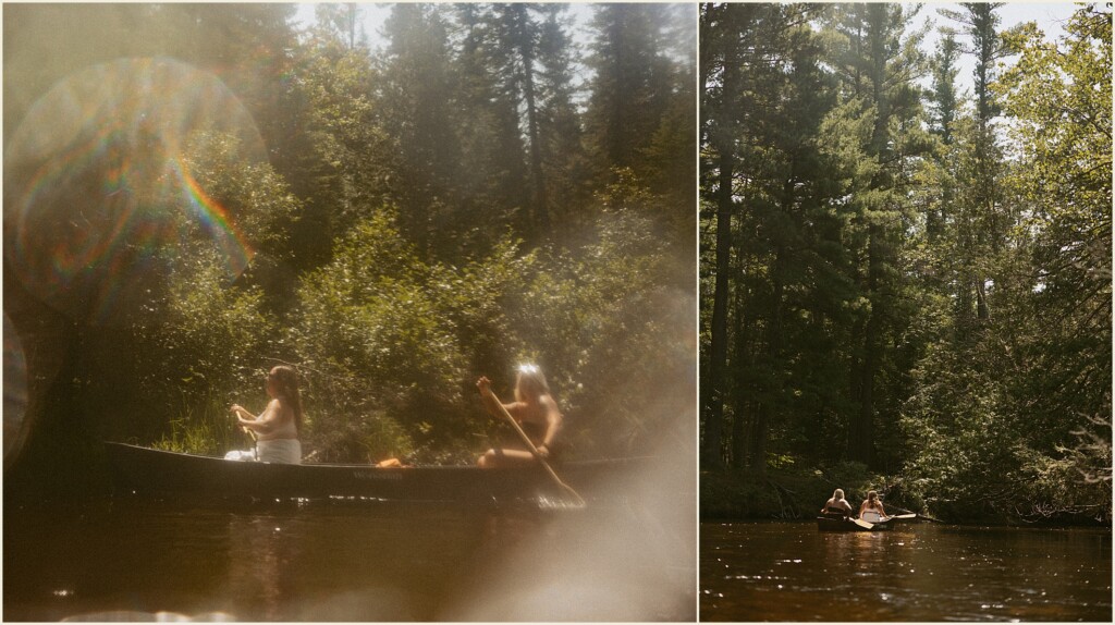 Michigan adventure elopement on the river