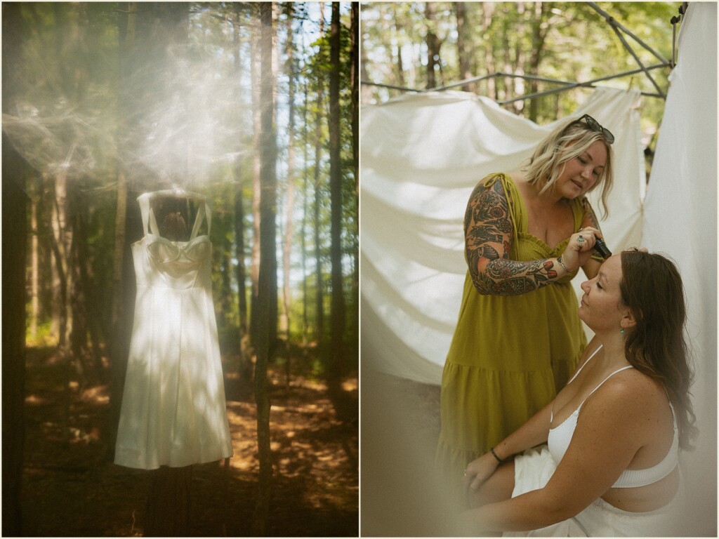 Michigan adventure elopement on the river