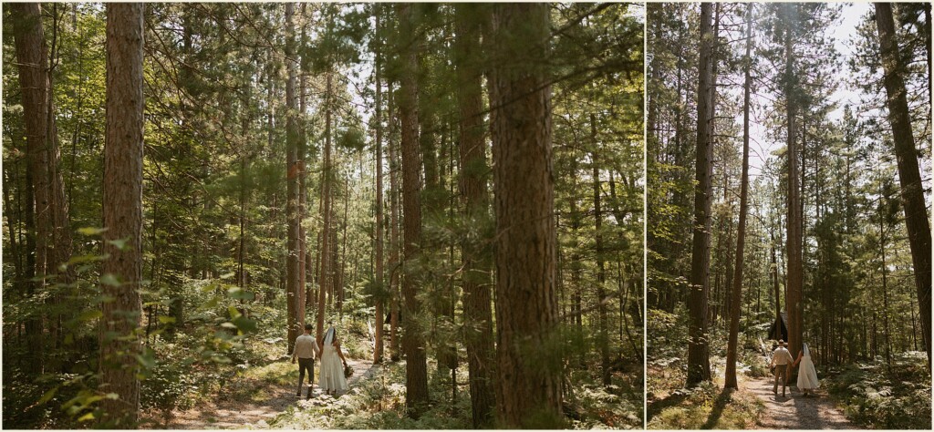Michigan adventure elopement on the river