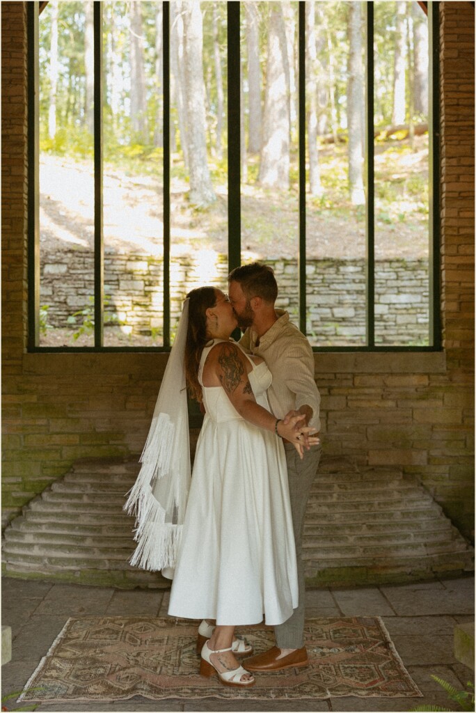 Michigan adventure elopement on the river