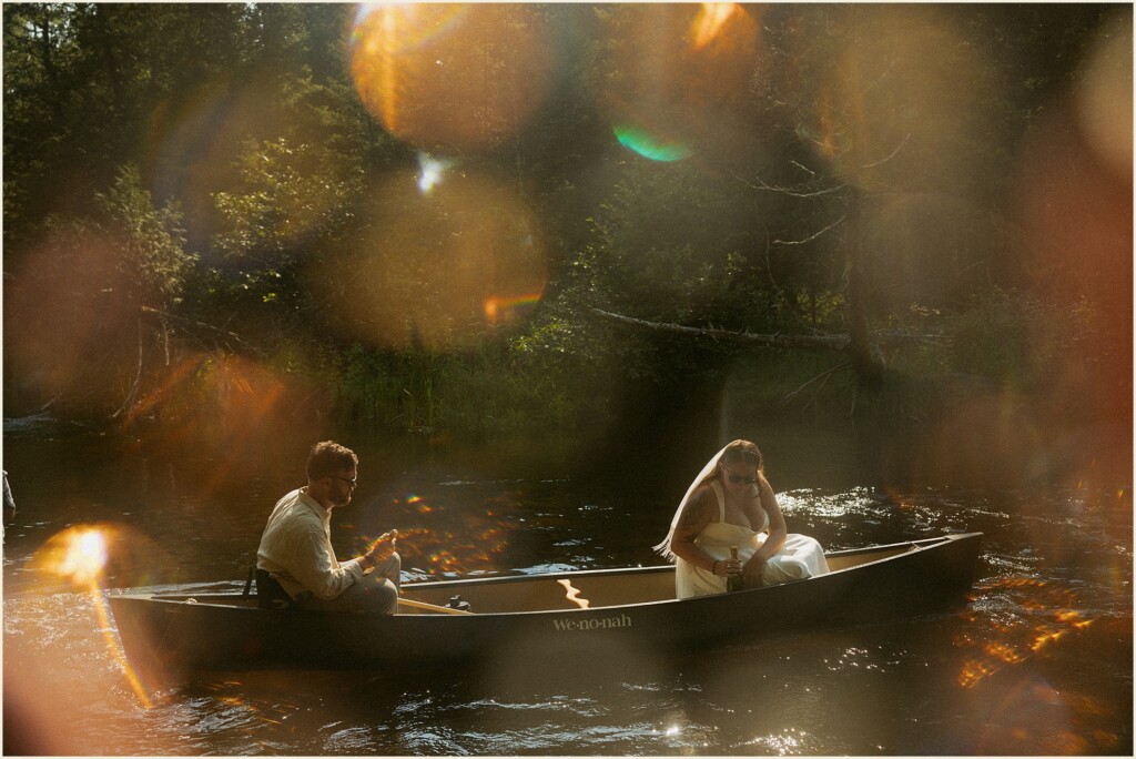 Michigan adventure elopement on the river