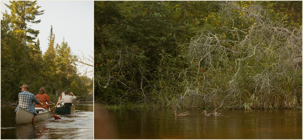 Michigan adventure elopement on the river