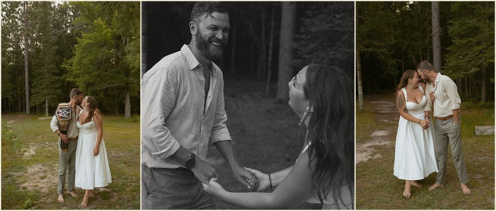 Michigan adventure elopement on the river