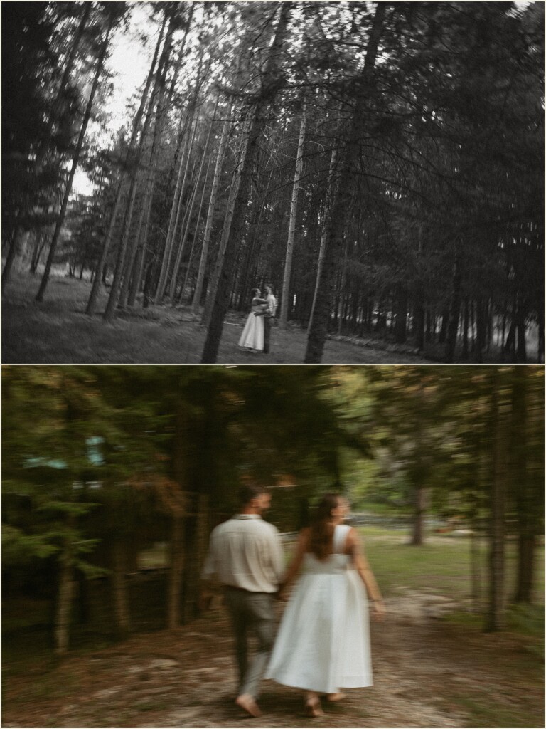 Michigan adventure elopement on the river