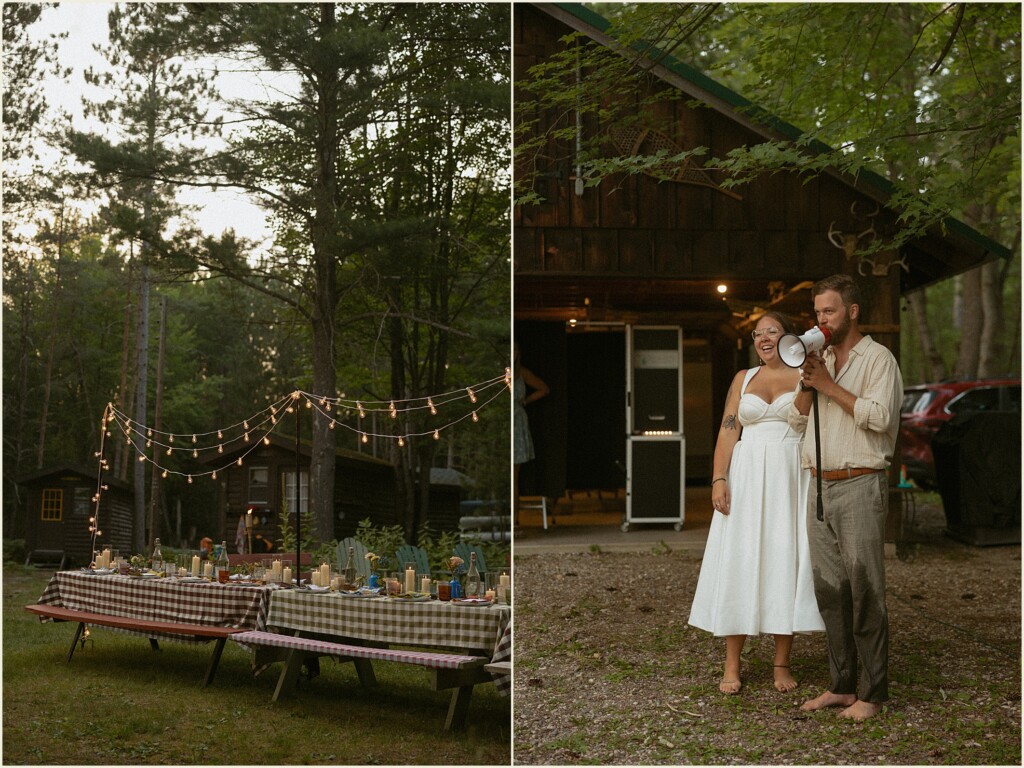 Michigan adventure elopement on the river