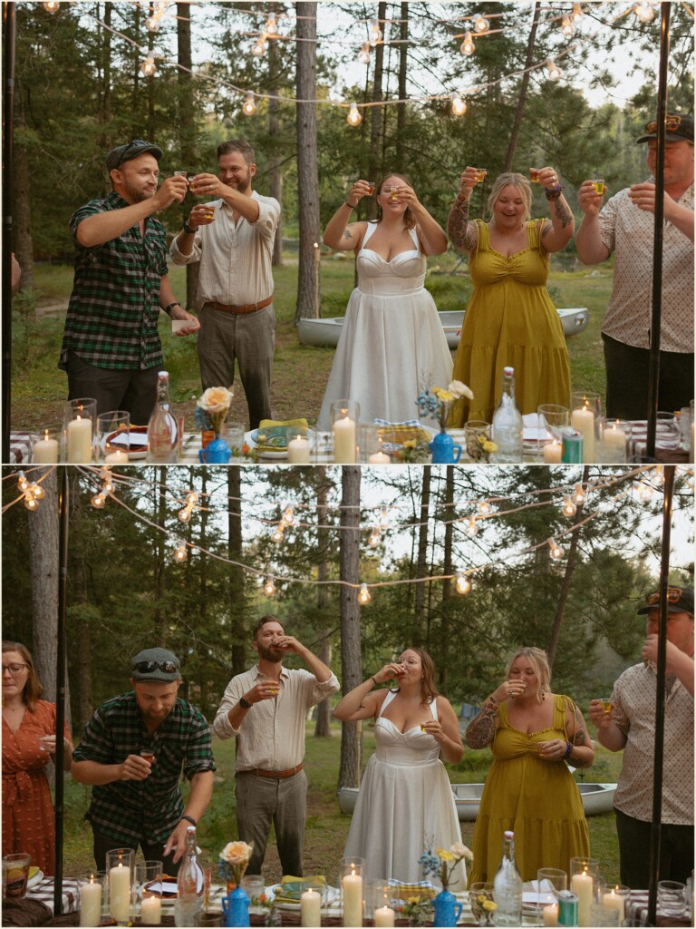 Michigan adventure elopement on the river
