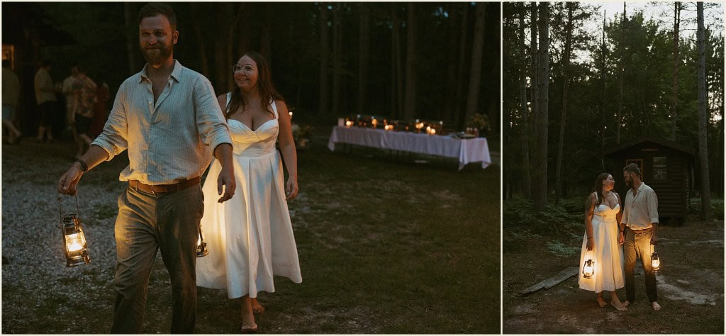 Michigan adventure elopement on the river