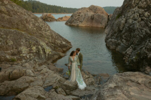 Summer Lake Superior Elopement in Marquette Michigan