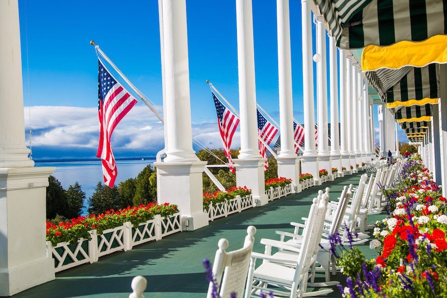 West Porch on the Grand Hotel